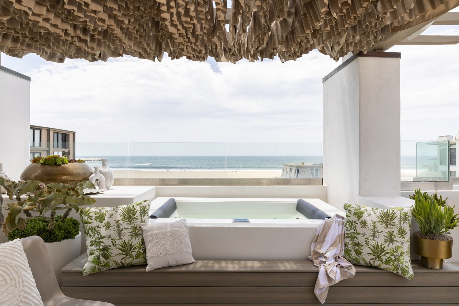 The view of the beach from Breegan Jane's house.