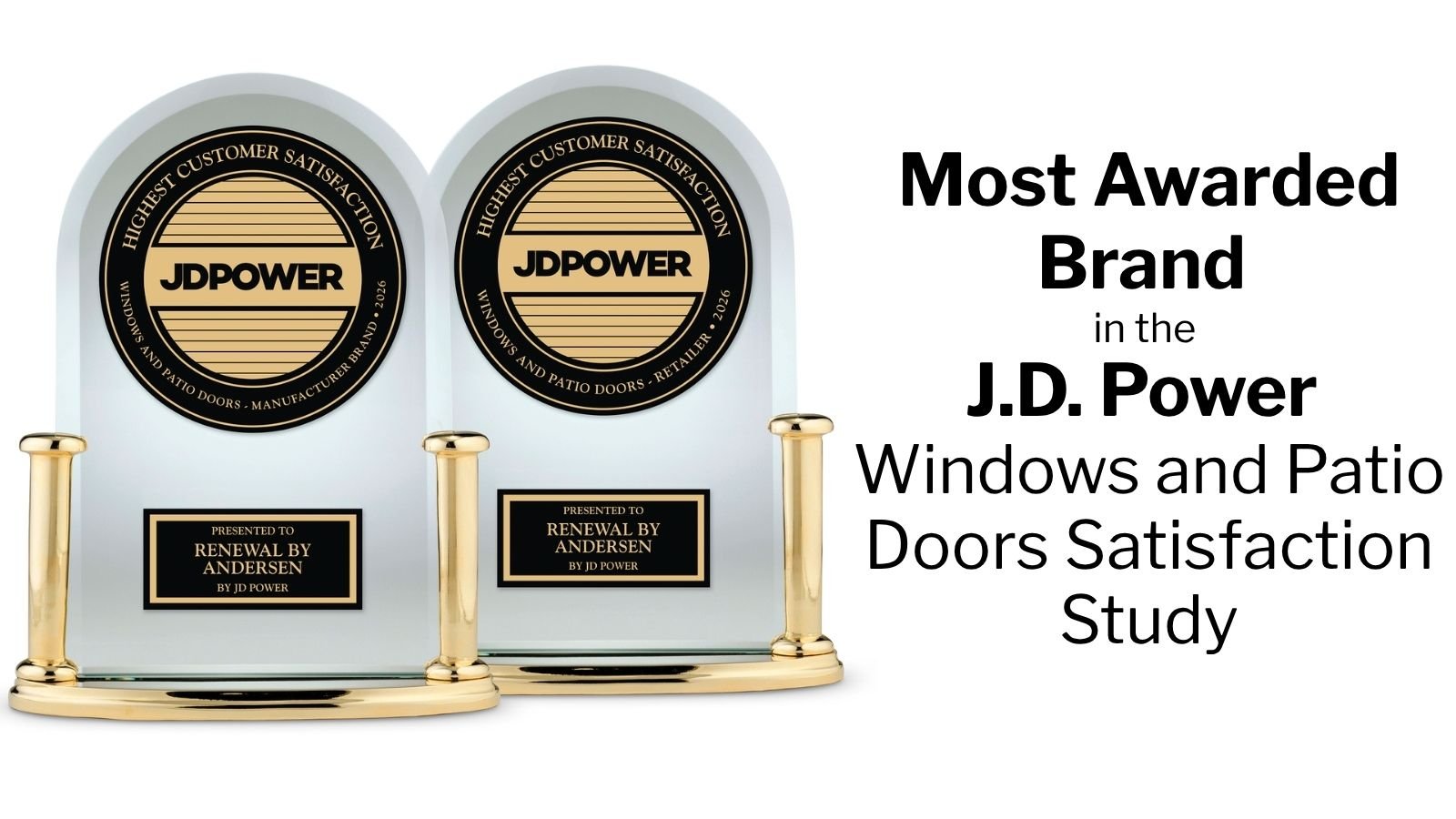 • The Leader in Customer Satisfaction among Window and Patio Door Manufacturers and Retailers