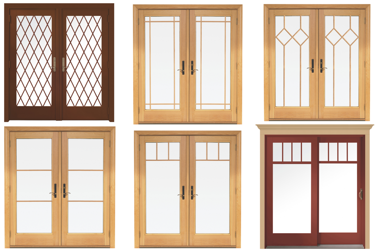 Andersen patio doors have dozens of grille pattern options, including custom.