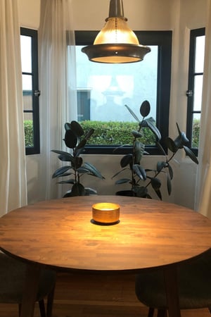 Laurie March's alcove with new windows