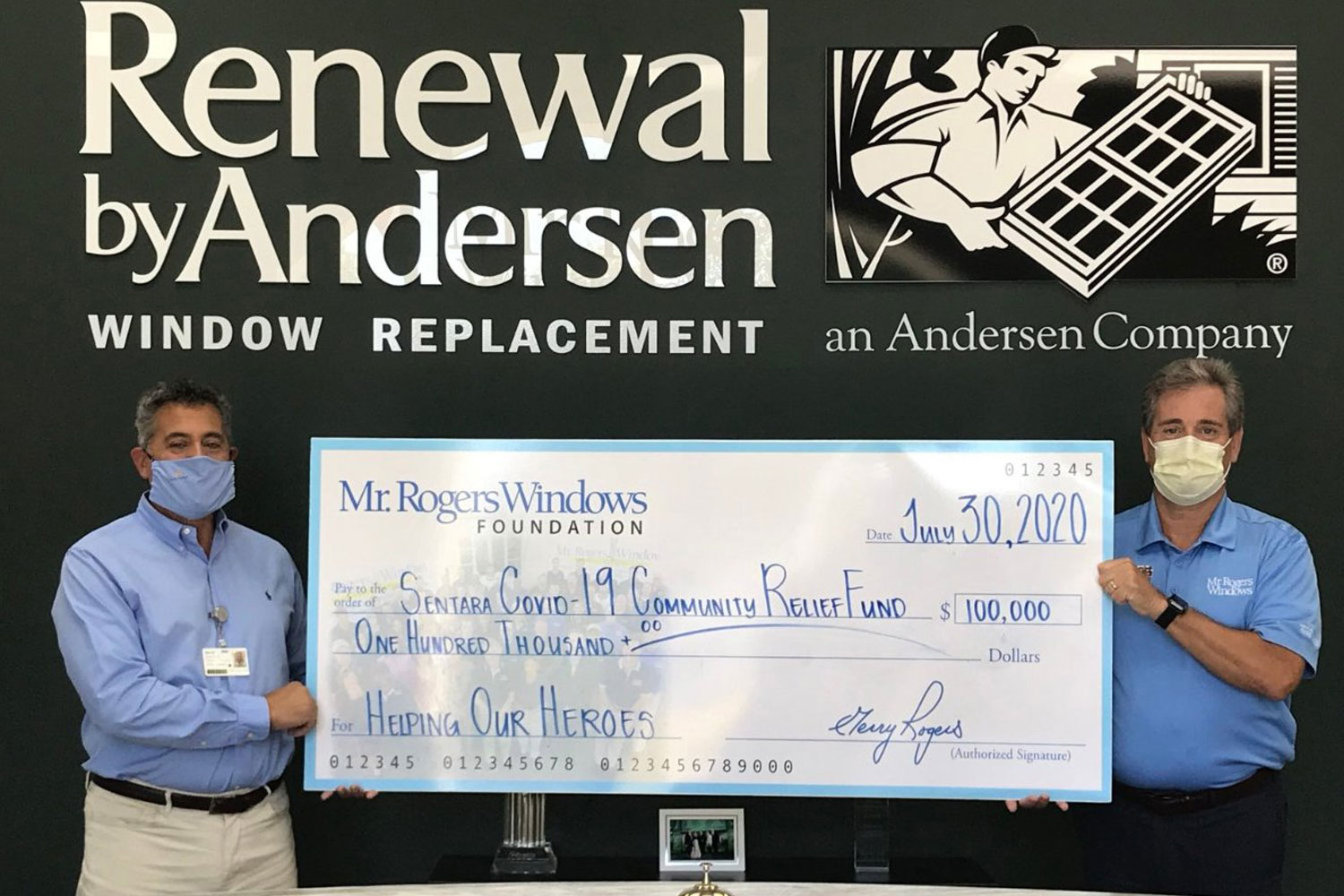 Renewal by Andersen of Virginia Beach Supports Frontline COVID Fund